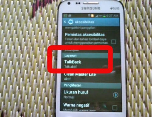 Cara Mematikan Talkback Samsung yang Terkunci 